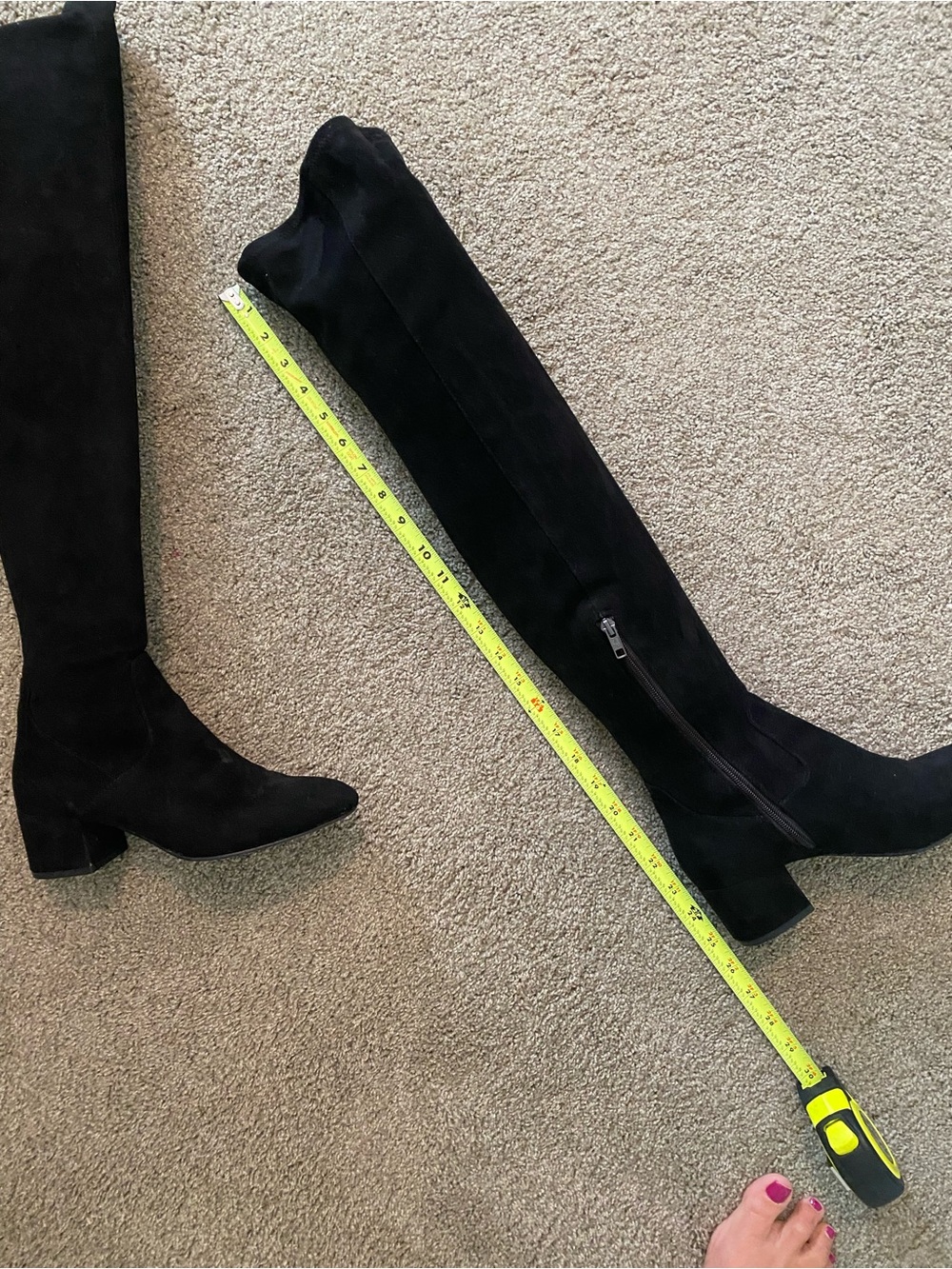 Ash Over-the-Knee Block Heel Boots 38 - Picture 10 of 11